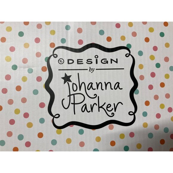 Johanna Parker Design Ceramic Sugar & Creamer Set Festive Holiday Cups Lot 6 New - Picture 12 of 14